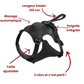 Flex'hands - harness with integrated leash 2 in 1